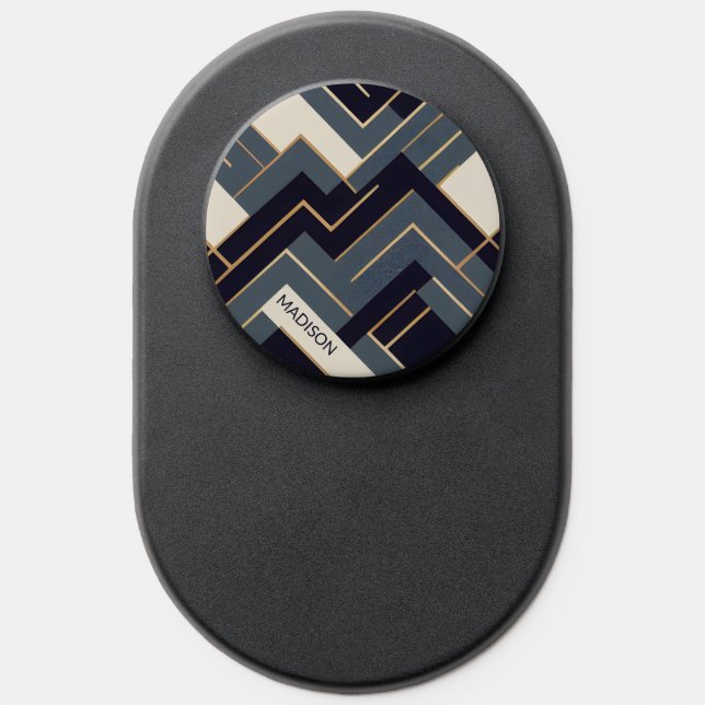 Geometric Golden illustration PopSocket (Popsocket)