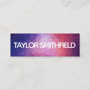 geometric gradient business card