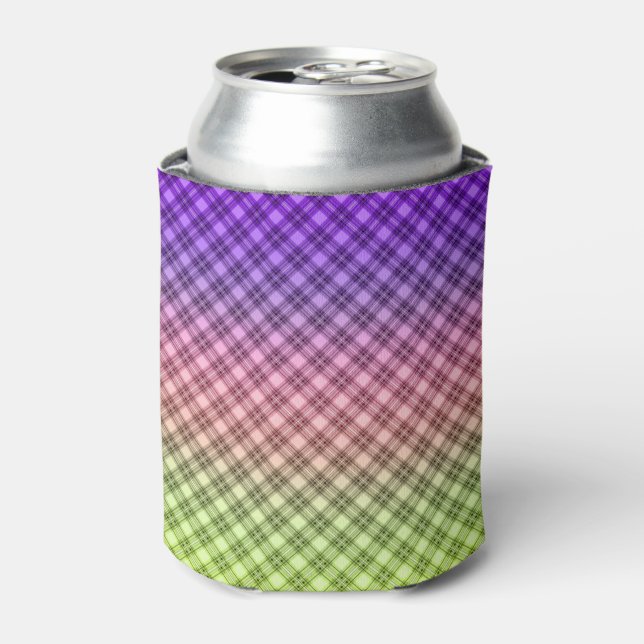 Geometric, gradient, Ombre Can Cooler (Can Front)