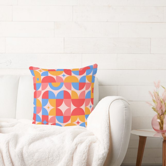 Geometric Graphics Throw Pillow 20" x 20" (Couch)