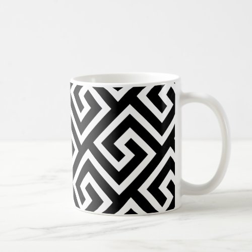 Geometric Greek Key Pattern Coffee Mug