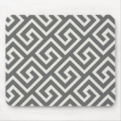 Geometric Greek Key Pattern Mouse Pad