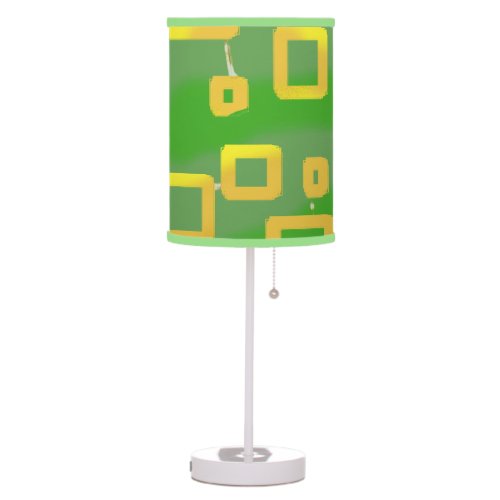 Geometric Green Dorm Lamp