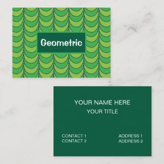 Geometric Green Half Circle Geometric Pattern