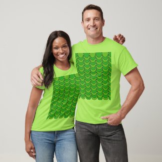 Geometric Green Half Circle Geometric 