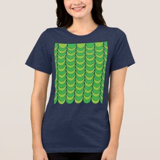 Geometric Green Half Circle Geometric 