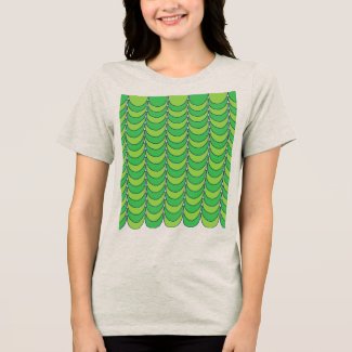 Geometric Green Half Circle Geometric 