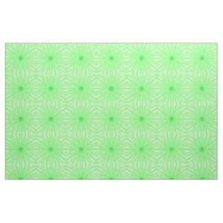 Geometric Green Kaleidoscope Spokes Custom Fabric