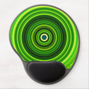 Geometric Green Mandala Design-64055 Gel Mouse Pad