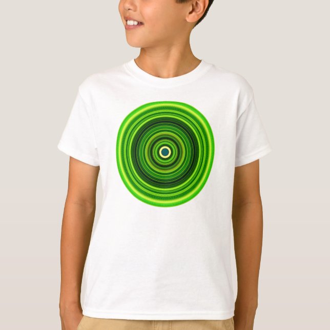 Geometric Green Mandala Design-64055 T-Shirt (Front)
