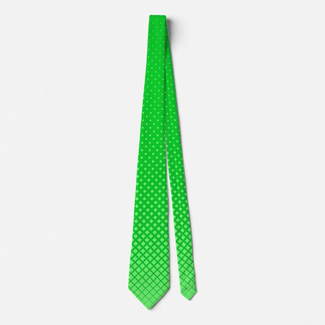 Geometric Green  Neck Tie (Front)