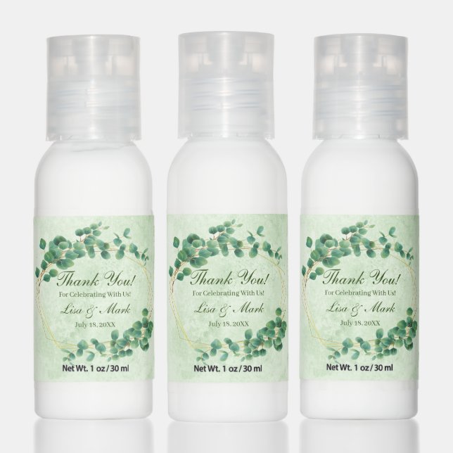 Geometric Greenery Eucalyptus Leaves Hand Lotion (Set)