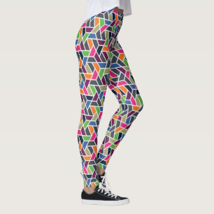 Geometric Grid Leggings