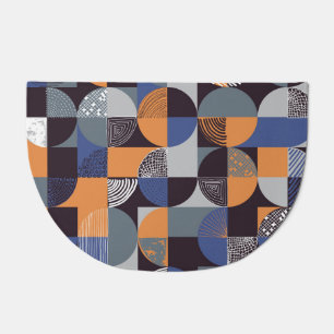 Geometric Handdrawn: Creative Seamless Doodles. Doormat
