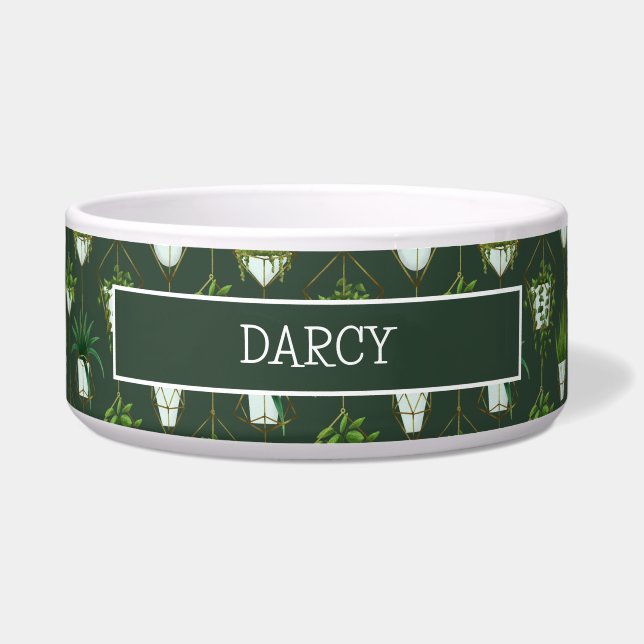 Geometric Hanging Houseplant Pattern Bowl (Front)