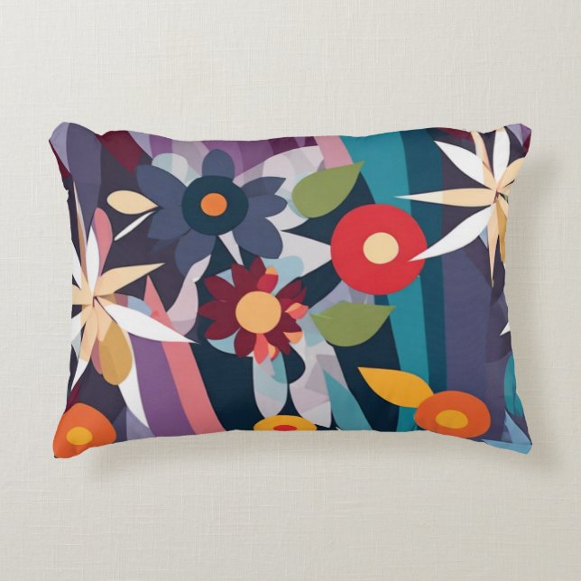 Geometric Harmony Accent Pillow (Front)