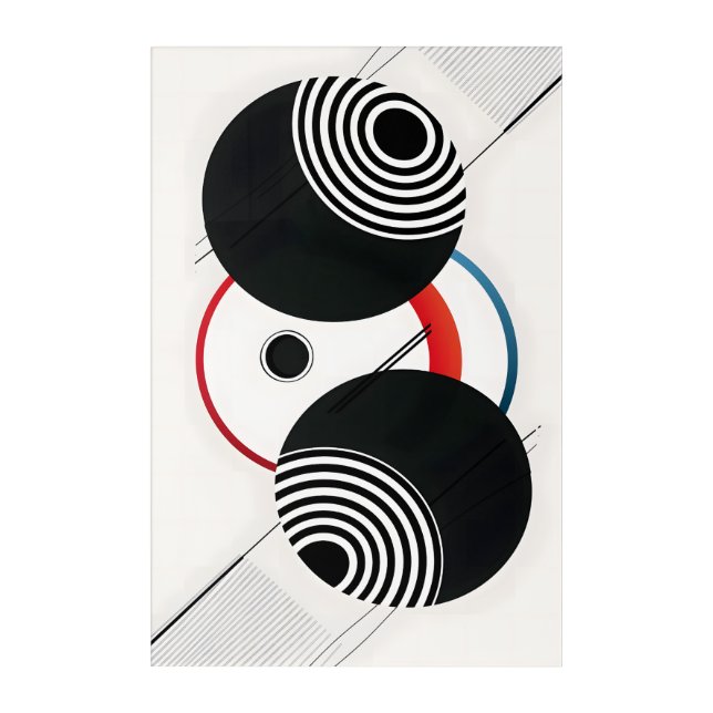 Geometric Harmony Acrylic Print (Front)