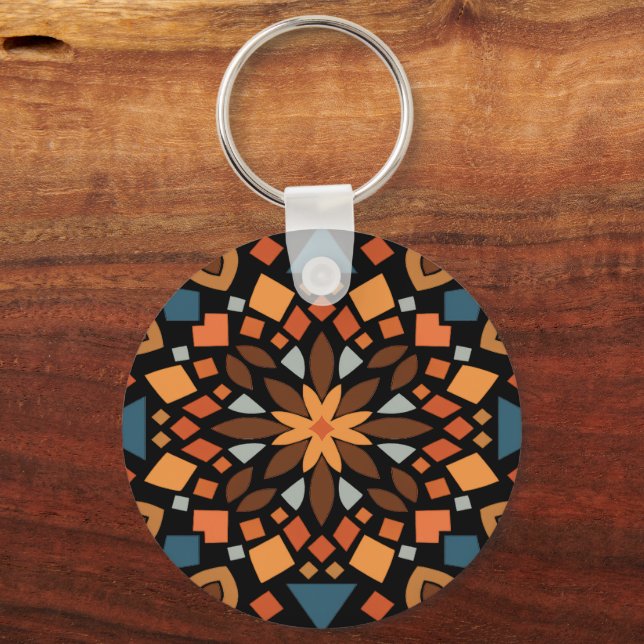Geometric Harmony Keychain (Back)