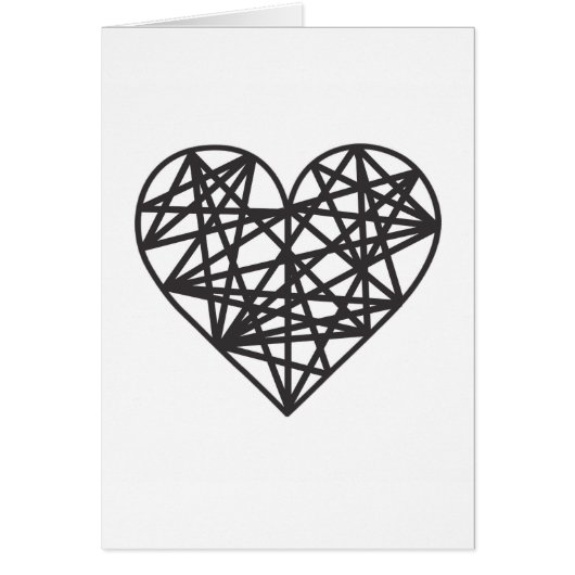 Geometric heart cards (Front)