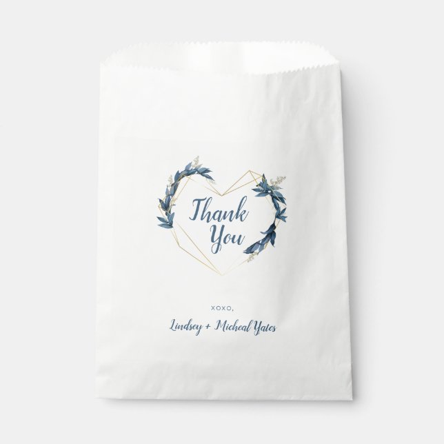 Geometric Heart Favor Bag (Front)