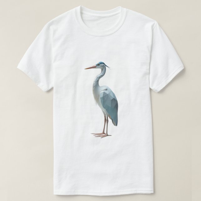 Geometric Heron T-Shirt (Design Front)