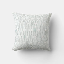 Geometric Hexagon Pattern | Ice Blue