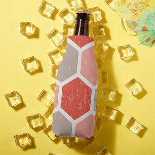Geometric Hexagon Shapes Bottle Cooler