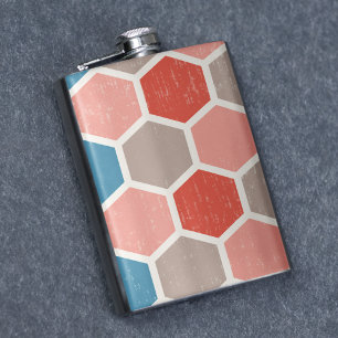 Geometric Hexagon Shapes Flask