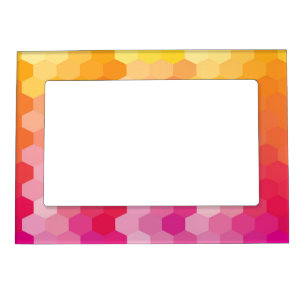 Geometric Hexagon Shapes Magnetic Frame – Modern