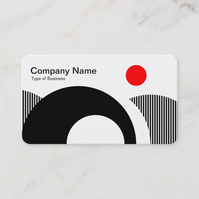 Geometric Hills 02 Business Card (Front)