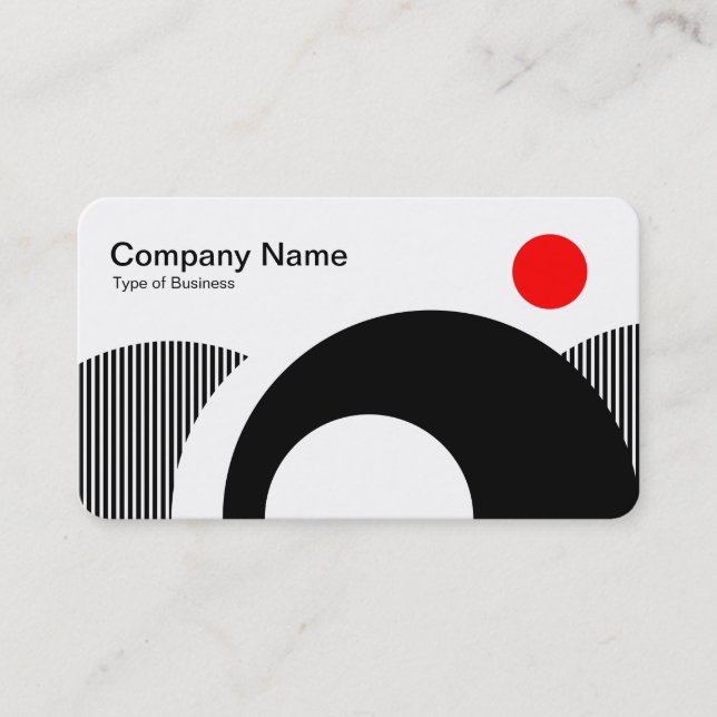 Geometric Hills 03 Business Card (Front)