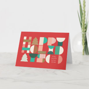 Geometric Holiday Cheer Card