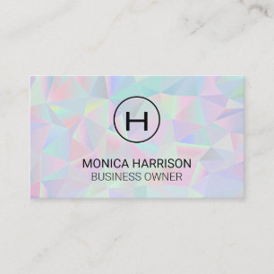 Geometric Holographic Gradient Business Card