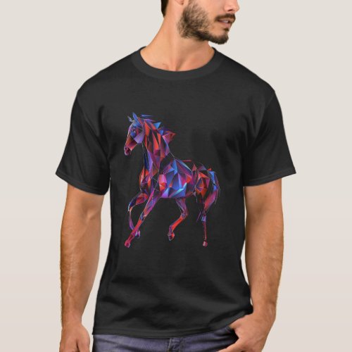 Geometric Horse Wall T-Shirt