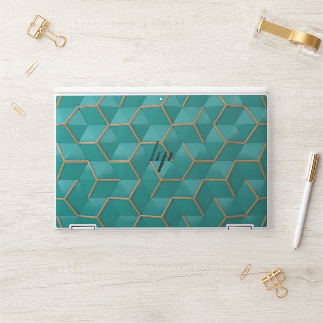 geometric HP laptop skin (Desk)