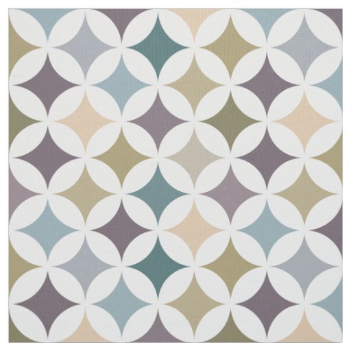 Geometric Hypocycloid Pattern Fall Colors Fabric