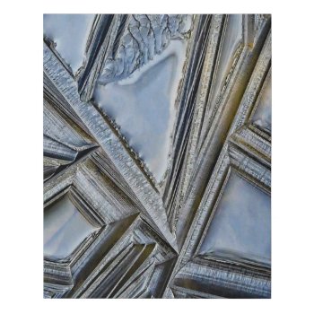 Geometric Ice Abstract Photography Faux Canvas Print by WackemArt at Zazzle