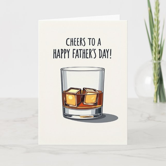 Geometric Ice Fathers Day Card (Front)