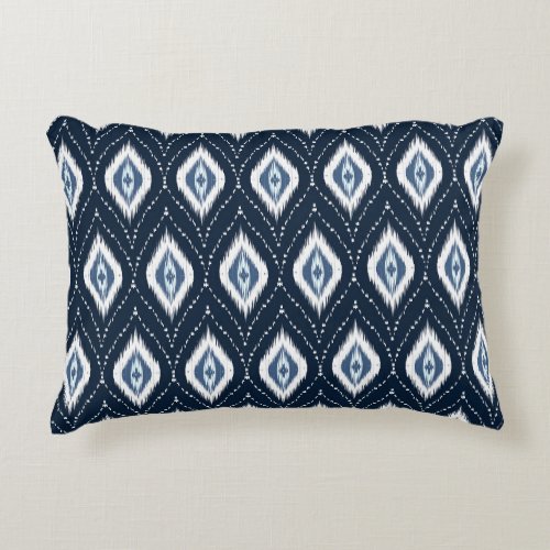 Geometric Ikat Ethnic Oriental Design Accent Pillow