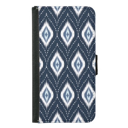 Geometric Ikat Ethnic Oriental Design Samsung Galaxy S5 Wallet Case