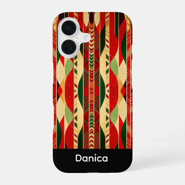 Geometric in Desert Colors iPhone Case (Back)