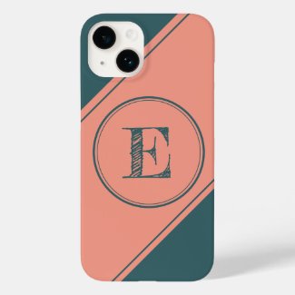 Geometric Initial Monogram Circle Rectangle