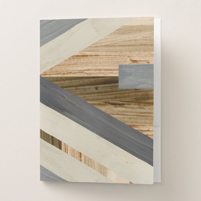 Geometric Inlay Pocket Folder (Front)
