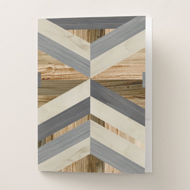 Geometric Inlay Pocket Folder (Front)