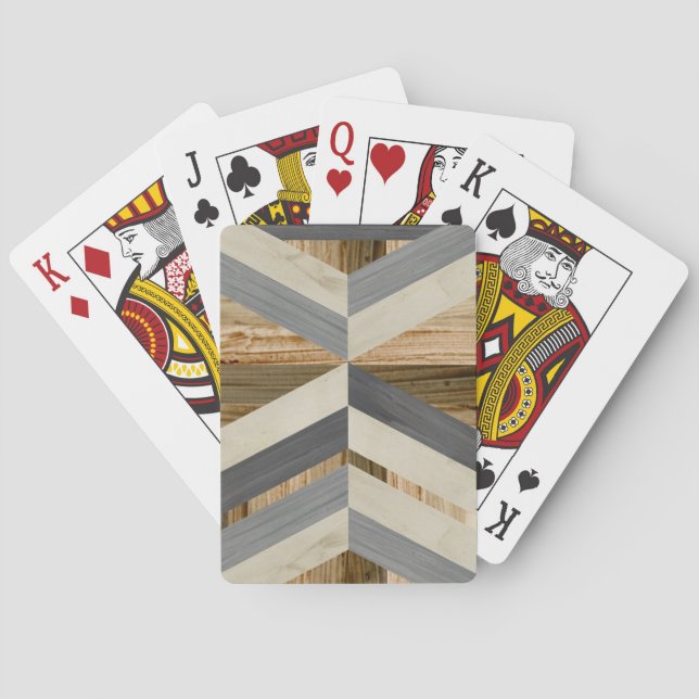 Geometric Inlay Poker Cards (Back)