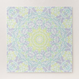Geometric Intricate Colorful Boho Hippie Mandala Jigsaw Puzzle