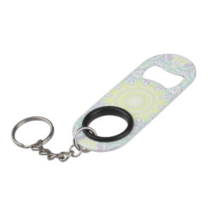 Geometric Intricate Colorful Boho Hippie Mandala Keychain Bottle Opener