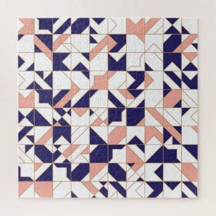 Geometric intricate, vintage modern, seamless patt jigsaw puzzle