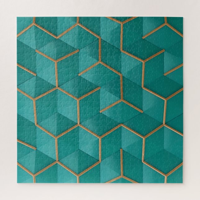 geometric jigsaw puzzle (Vertical)