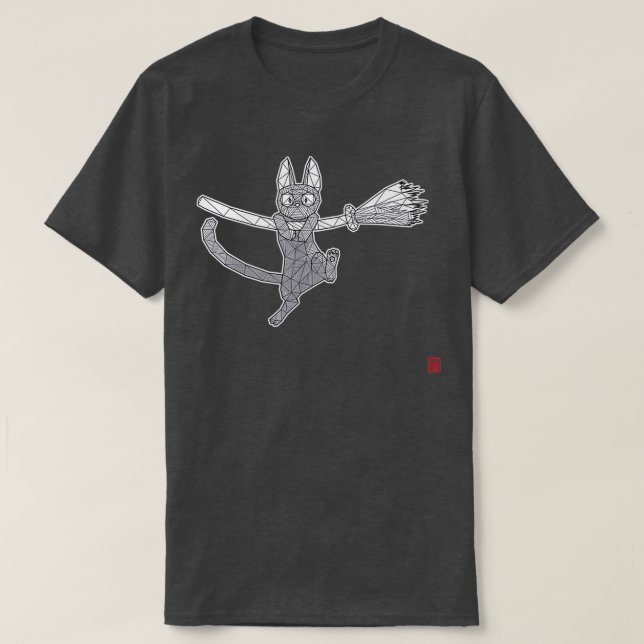 Geometric Jiji  T-Shirt (Design Front)